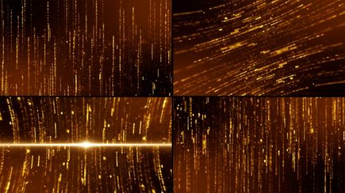 Videohive - Abstract Gold Shimmer Particles Pack - 47645739 - 47645739