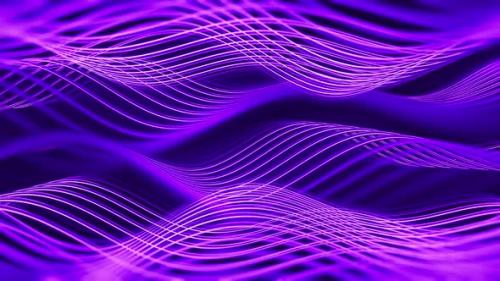 Videohive - Purple Wavy Strings - 47689246 - 47689246