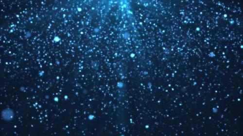 Videohive - Shiny Blue Particles Abstract Background - 47689729 - 47689729