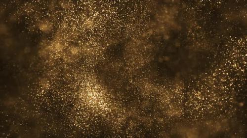 Videohive - Glittering Gold Particles Luxury Background - 47689964 - 47689964