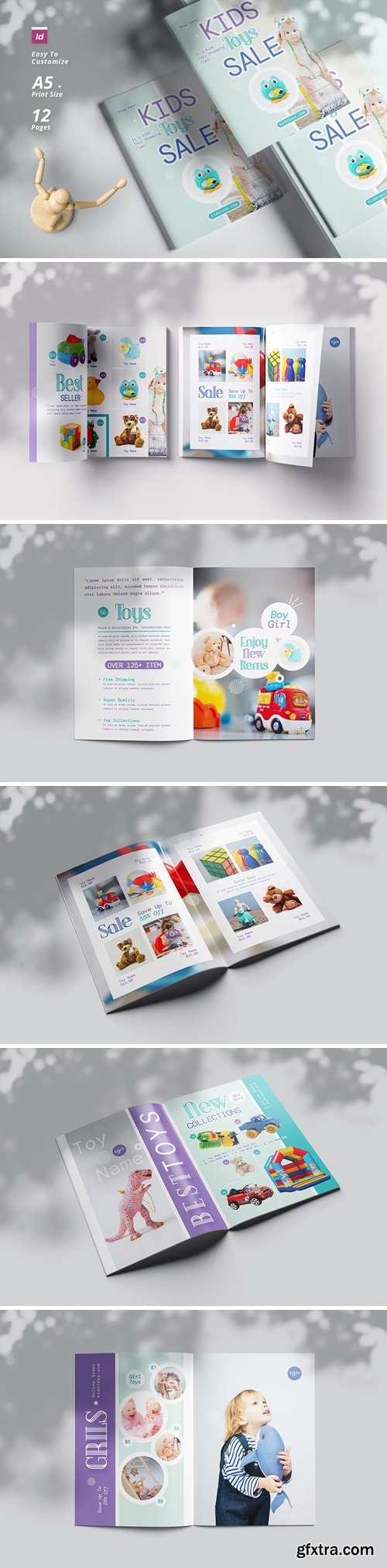 A5 Toys Sale Brochure Template 58G6SZW