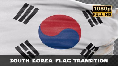 Videohive - South Korea Flag Transition - 47690104 - 47690104