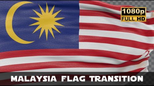 Videohive - Malaysia Flag Transition - 47690110 - 47690110