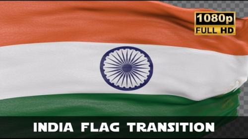 Videohive - India Flag Transition - 47690113 - 47690113