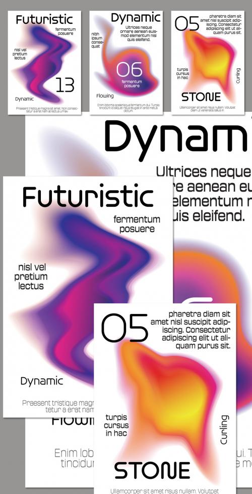 Flyer A4 Plasma Futuristic Glow Fluid Soft Gradient Shape 635950768