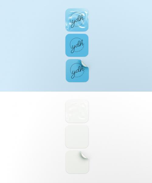 Square Stickers Mockup 636252298