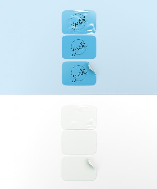 Rectangular Stickers Mockup 636251827