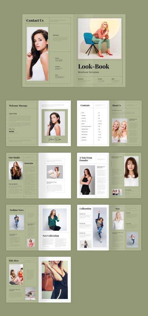 Look-Book Brochure Template 635846109