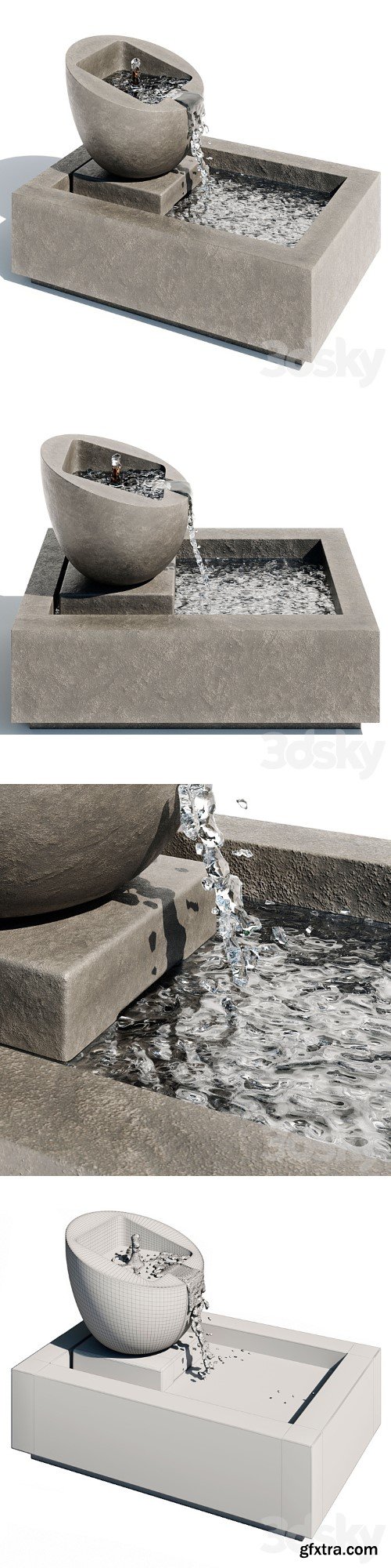 Genesis II Garden Water Fountain