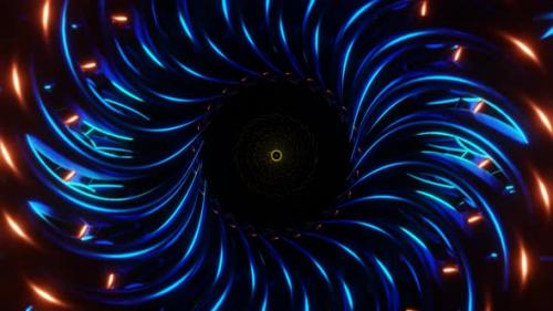 Videohive - Energetic VJ Loop Featuring Rhythmic Flashing Neon Disco Pattern Seamlessly - 47701431 - 47701431