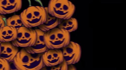 Videohive - Halloween Cartoon Transitions Pumpkin On Alpha Channel - 47702905 - 47702905