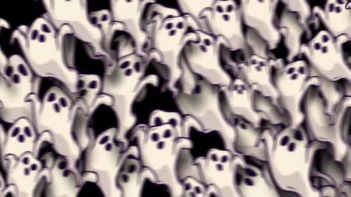 Videohive - Halloween Cartoon Transitions Ghost On Alpha Channel - 47702907 - 47702907