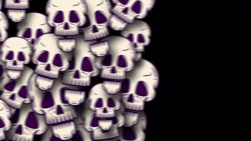 Videohive - Halloween Cartoon Transitions Skull On Alpha Channel - 47702914 - 47702914