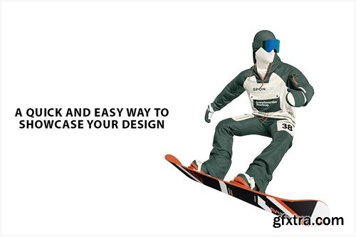 Jumping Snowboarder Mockup SM848Z7