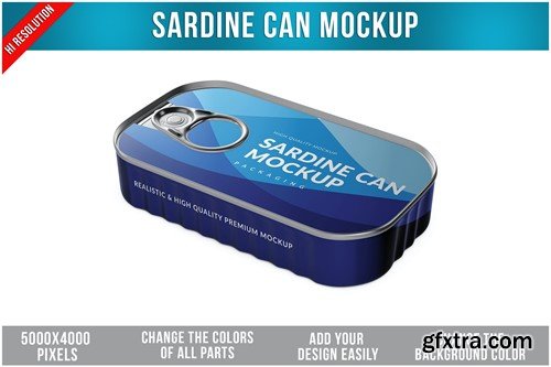 Sardine Can Mockup UUJ2R63