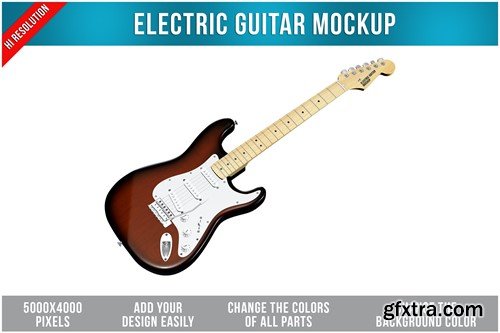 Electric Guitar Mockup CBFNPFH