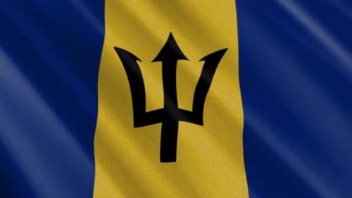 Videohive - Barbados Flag Animation - 47702955 - 47702955