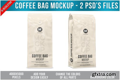 Coffee Bag Mockup 7KKQB3F