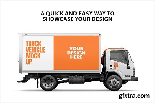 Box Truck Mockup 334V7FN