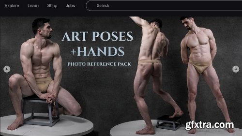 Artstation An Art Poses + Hands Photo Reference Pack For Artists 881 JPEGs