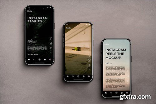 Instagram Reels Pack Mockup W6YZGJS