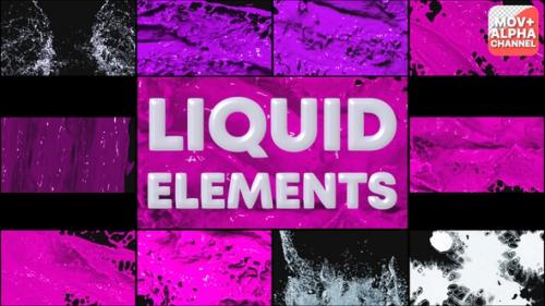 Videohive - Liquid Elements | Motion Graphics - 47704540 - 47704540