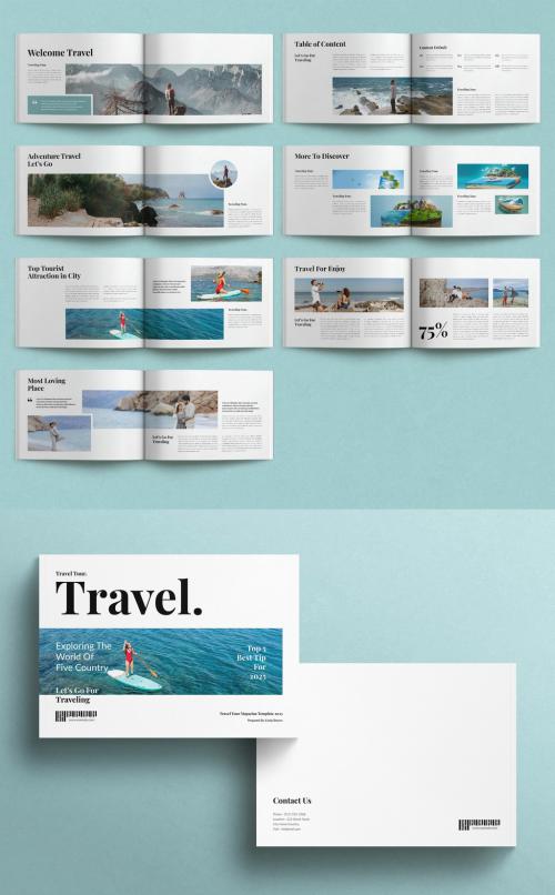 Travel Magazine Template Landscape 635778632