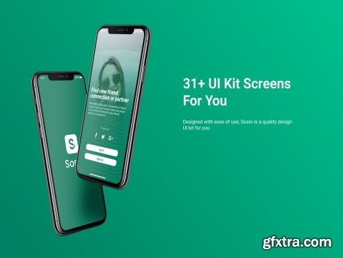Sosio - Social Application Mobile UI Kit Ui8.net