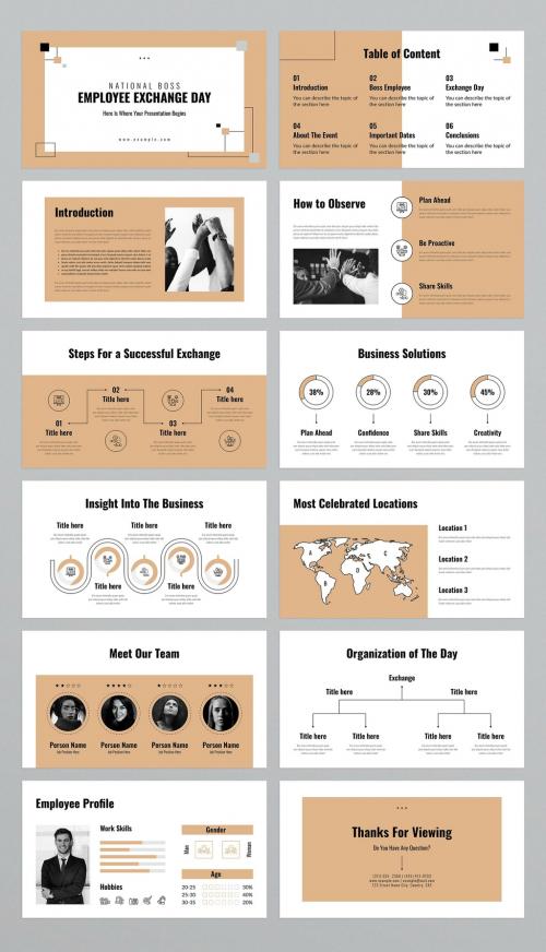 Employee Exchange Presentation Template 635778407