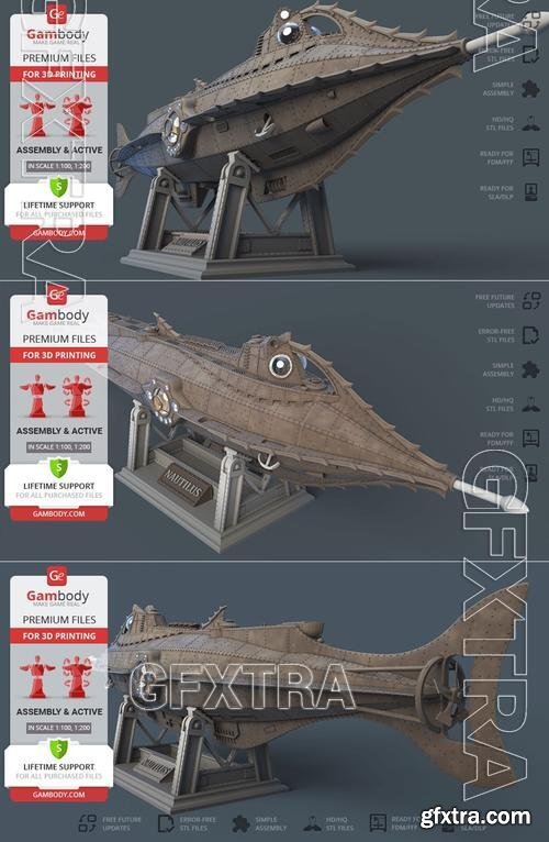 Gambody - Nautilus Submarine &ndash; 3D Print Model