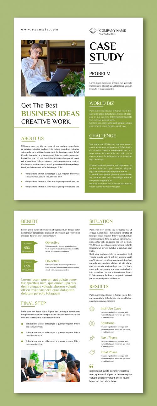 Case Study Layout with Green Accent 635759242