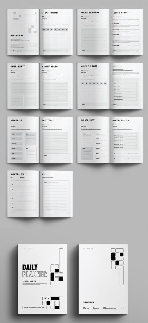 Daily Planner Template Design Layout 634971147