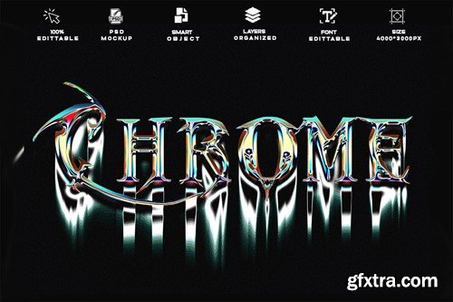 4 PSD Fluidic Type Chrome Text Effect 5YAUQVG