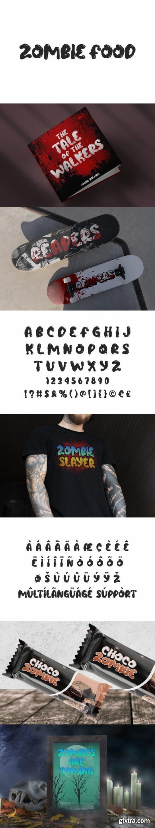 Zombie Food Font