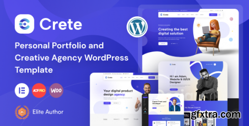 Themeforest - Crete - Personal Portfolio and Creative Agency WordPress Theme 47303002 v1.0 - Nulled