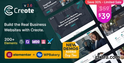 Themeforest - Creote - Corporate &amp; Consulting Business WordPress Theme 34450141 v2.6.3 - Nulled