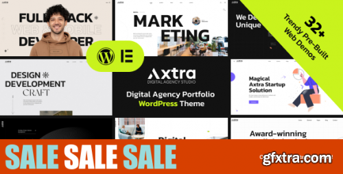 Themeforest - Axtra | Digital Agency Creative Portfolio Theme 43074408 v1.5 - Nulled