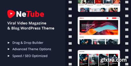 Themeforest - Netube - Viral Video Blog / Magazine WordPress Theme 23781492 v1.1.6 - Nulled