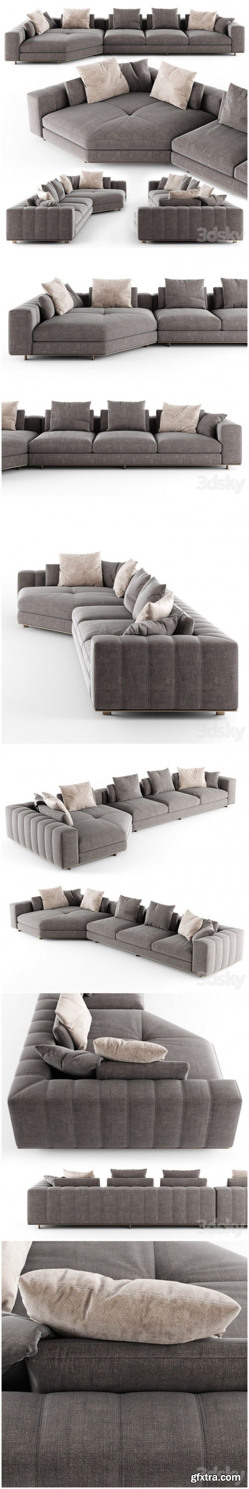 Minotti FREEMAN DUVET sofa 02