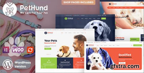 Themeforest - Pet Hund - Animals Shop &amp; Veterinary WordPress Theme 27958469 v1.2.1 - Nulled