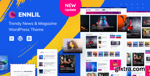 Themeforest - Ennlil - Modern Magazine WordPress Theme + WooCommerce 27260772 v1.0.1 - Nulled