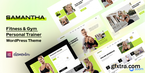 Themeforest - Samantha - Personal Trainer &amp; Fitness WordPress Theme 44665518 v1.1.1 - Nulled