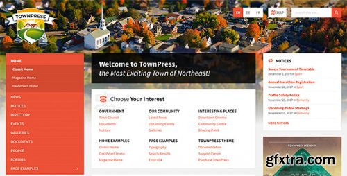 Themeforest - TownPress - Municipality &amp; Town Government WordPress Theme 11490395 v3.8.5 - Nulled