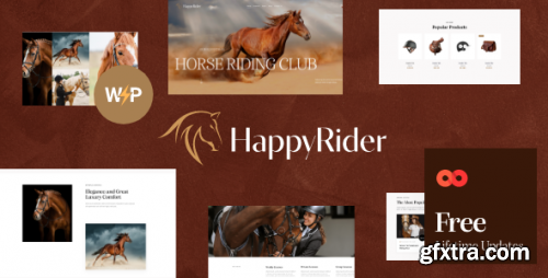 Themeforest - Happy Rider - Horse School &amp; Equestrian Center WordPress Theme 13150971 v2.2 - Nulled