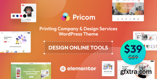 Themeforest - Pricom - Printing Company &amp; Design Services WordPress theme 37460687 v1.4.2 - Nulled