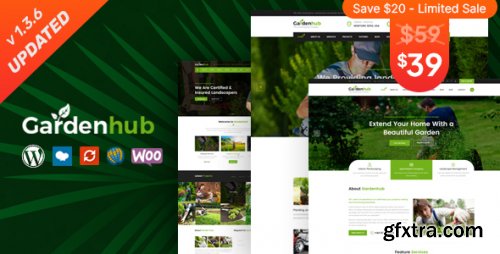 Themeforest - Garden HUB - Lawn &amp; Landscaping WordPress Theme 20200747 v1.3.7 - Nulled