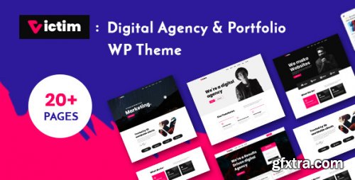 Themeforest - Victim - Digital Agency &amp; Portfolio WordPress Theme 25391288 v2.0.1 - Nulled