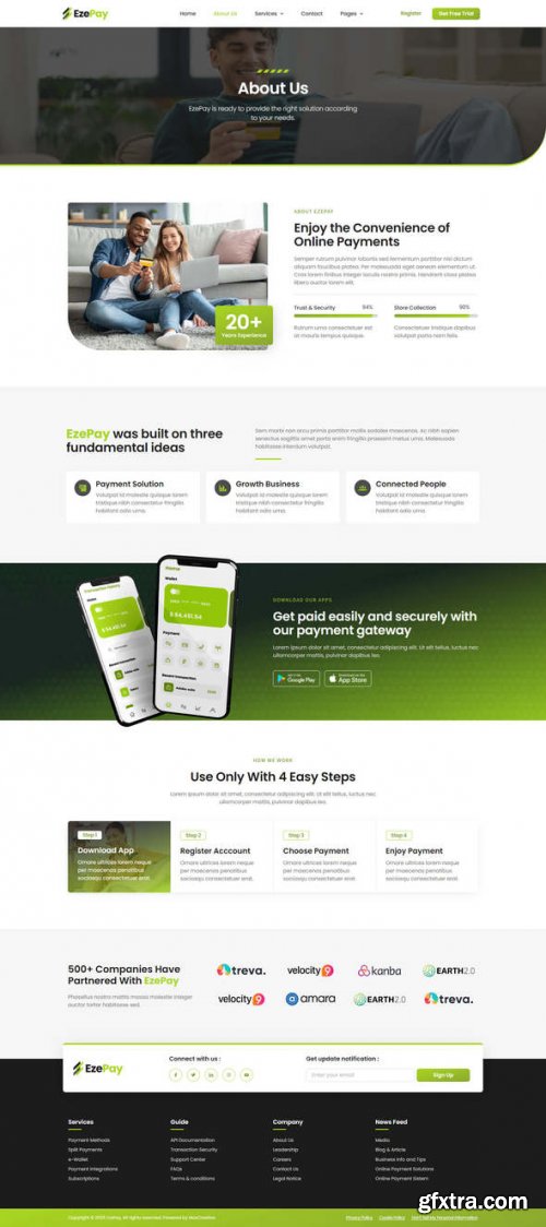 Themeforest - EzePay - Online Payment Gateway Elementor Pro Template Kit 47552278 v1.0.0 - Nulled