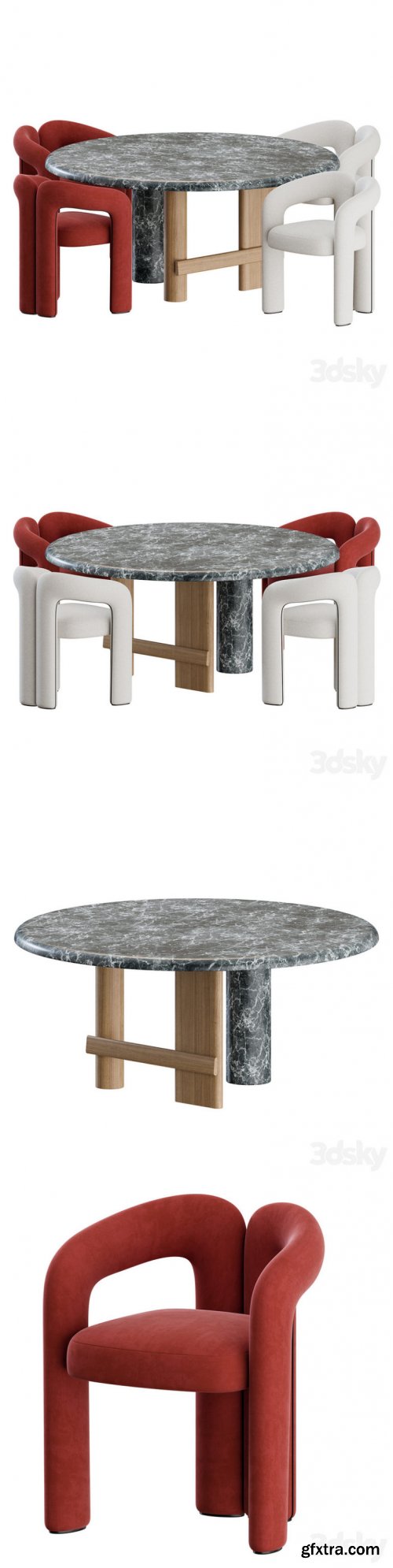 Dinning Set01 by Cassina