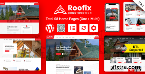 Themeforest - Roofix - Roofing Services WordPress Theme 27855848 v2.1.2 - Nulled